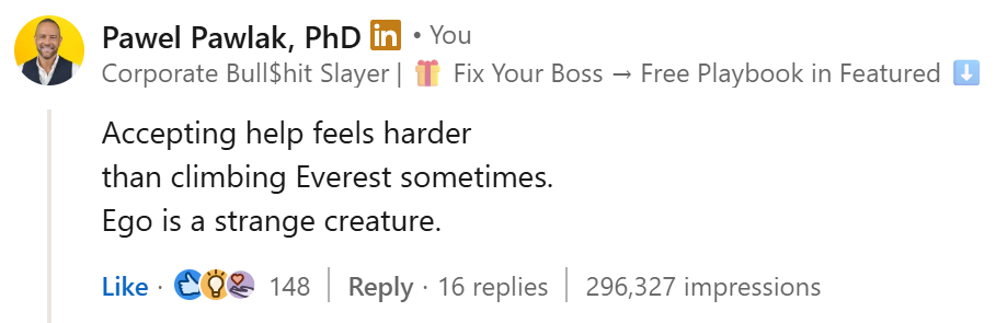 Viral comment screenshot