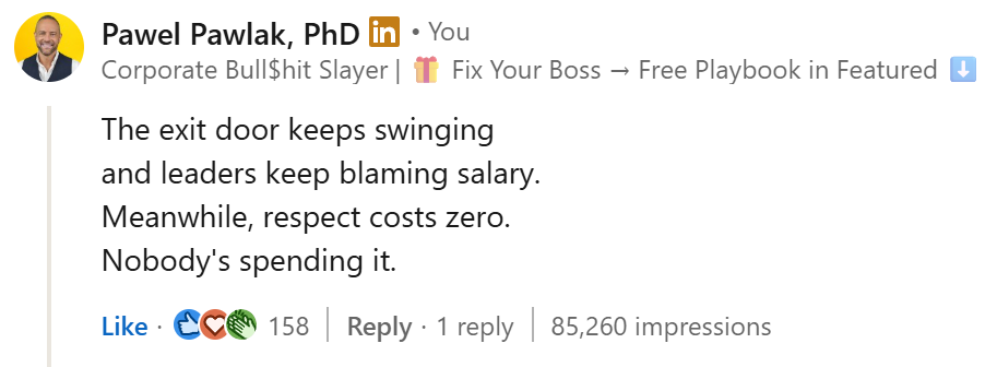 Viral comment screenshot