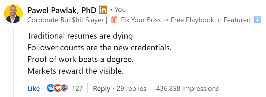 Viral comment screenshot